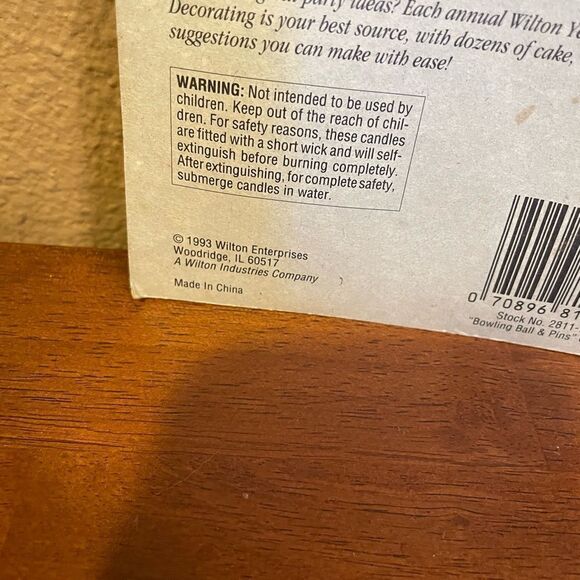 1993 Wilton Bowling Candles - Picture 8 of 12